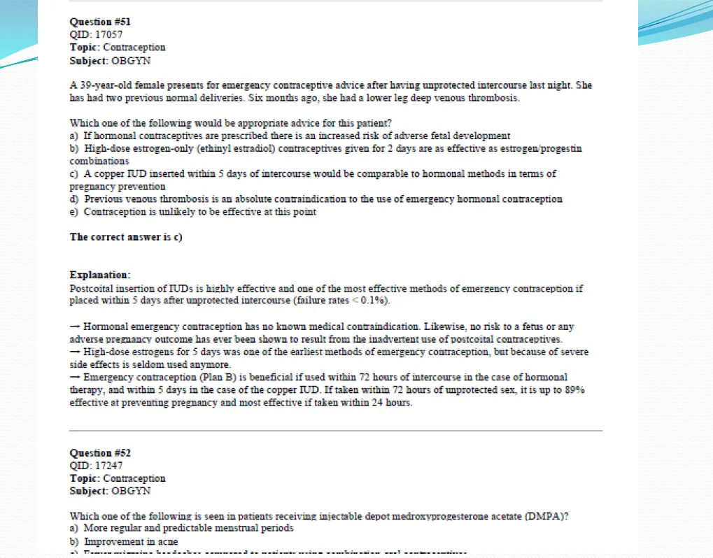 Prometric Complete Exam Review