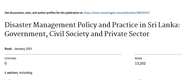 Disaster Management Policy